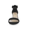Allegra K Women's Open Toe Block Heel Adjustable Buckled Ankle Strap Sandals - 2 of 4