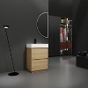 NicBex 24" Freestanding Bathroom Vanity with/whitout Top Resin Sink,Chic Bathroom Storage Cabinet with 2 Drawers,1.38"Pre-drilled Faucet(No Faucet) - 2 of 4