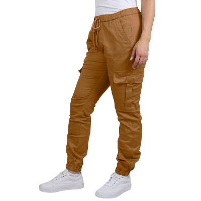 Jump Start Women's Loose Fit  Super Flex Stretch Cargo Jogger Pants