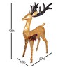 Good Tidings Shiny Gold Buck Lit Outdoor Lawn Christmas Decoration, 48" - 3 of 3