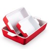 GustoWave Baking Dish 3-piece Sets, Ceramic Baking dishes for Oven, Bakeware, Rectangular Baking Pan with Handles, for Cooking, Kitchen, Cake - 2 of 4