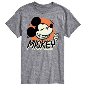 Men's - Disney - Mickey Peace Short Sleeve Graphic T-Shirt - 1 of 4