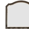 Royal Hampton 43.5 Inches Scalloped Mirror with Molded Details, Brown - 4 of 4