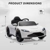 12V Kids Ride On Car Licensed Aston Martin Electric Sports Car Toy for Toddles Battery Powered Car with Remote Control, LED Lights, Horn - 2 of 4