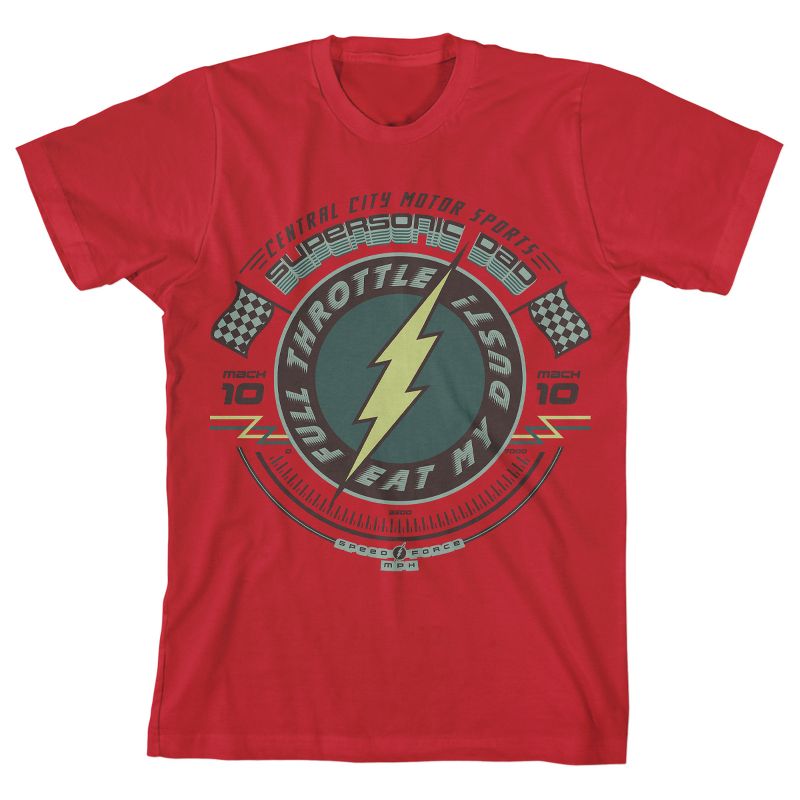 The Flash Supersonic Speed Force Youth Red Graphic Tee, 1 of 2