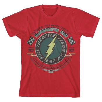 The Flash Supersonic Speed Force Youth Red Graphic Tee