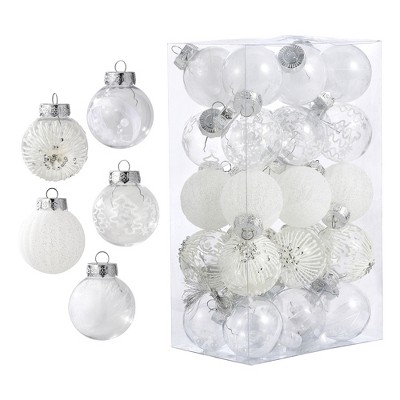 30 Pcs Christmas Ball Ornaments, 2.36 Inch/6 Cm Christmas Decorative Balls, Shatterproof Christmas Tree Ball