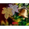 Christmas Ornament Leaves, Shatterproof hanging ornaments for Christmas tree, Indoor and outdoor Christmas holiday home decoration (Gold & Silver) - 4 of 4