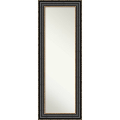 Thomas Bronze Framed Full Length on the Door Mirror Black - Amanti Art