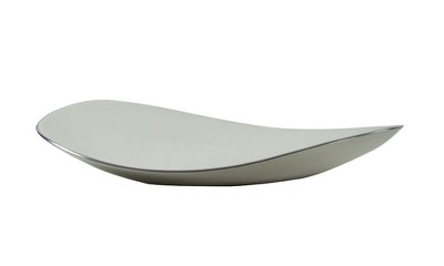 Modern White Enamel Aluminum Serving Platter
