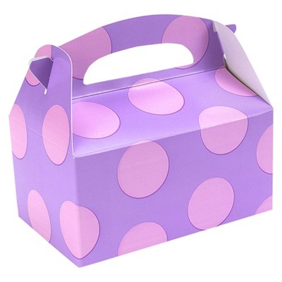 8 ct Lavender with Pink Dots Favor Boxes
