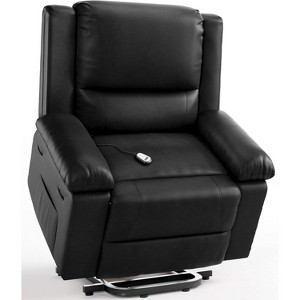 Power Lift Recliner Chair, Home Theater Seating with Lumbar Support, Faux PU Leather Recliner Sofa Adjustable Back and Legs - 1 of 4