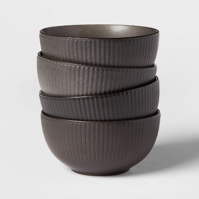 27oz 4pk Stoneware Ardencroft Cereal Bowls Gray - Threshold™