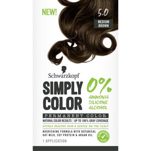 Schwarzkopf Simply Color Permanent Hair Color 5 0 Medium Brown