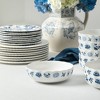 Stone Lain Set of 4 Fiore New Bone China Bowls Blue - 3 of 4
