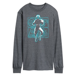 Men's - Avatar: The Last Airbender - Aang Airbending Long Sleeve Graphic T-Shirt - 1 of 4