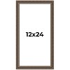 PosterPalooza | Panoramic Sculpted Silver Picture Frame - UV Acrylic, Foam Board Backing, Hanging Hardware - 2 of 4