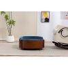 Sapphtopaz Velvet Elevated Dog Bed with Wood legs & Bent Wood Back Pet Sofa with Removable Foam Soft Cushion Dog Supplies - 4 of 4