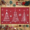 Christmas Doormat Washable Holiday Welcome Mat, Non-Slip Xmas Tree Indoor Outdoor Rug, Non-Shedding Front Door Mat for Kitchen or Bedroom - 3 of 4