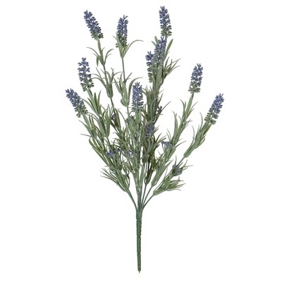 Vickerman 18" Artificial Purple Lavender Leaf Spray. Includes 6 sprays per pack.