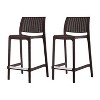 Lagoon Rue Resin Stackable Outdoor Counter Stool - 3 of 4