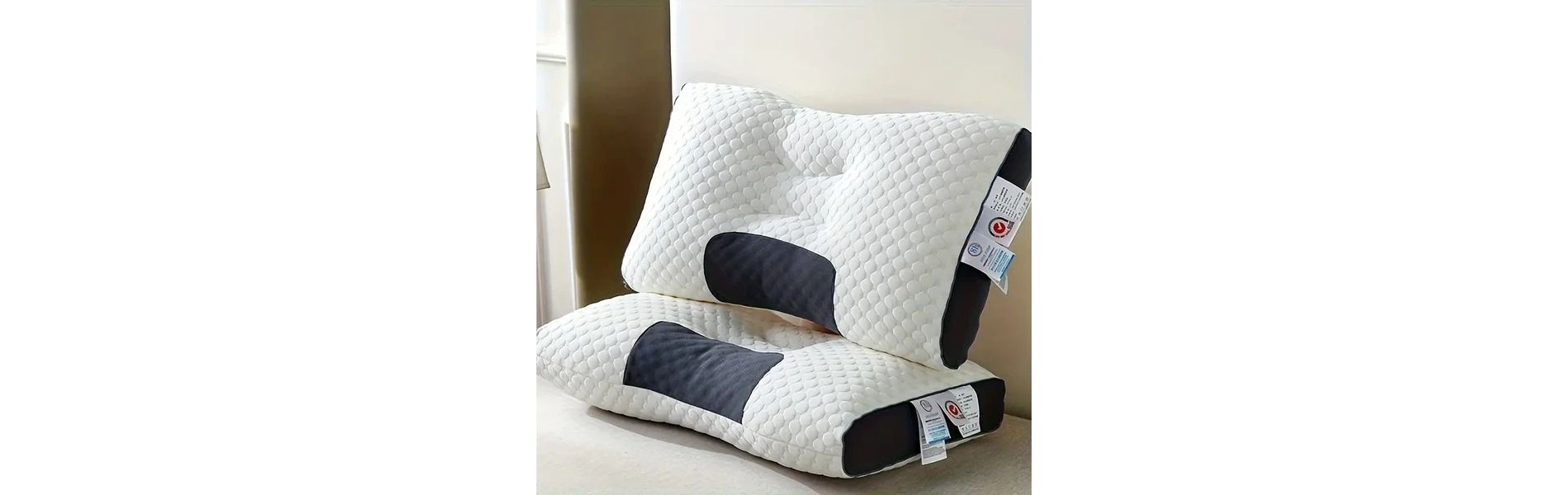 Racxily 3D SPA Massage Pillow Partition to Help Sleep and Protect The Neck Pillows(1pack)