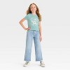 Girls' Short Sleeve Stone Valley Pony Club Graphic T-Shirt - Cat & Jack™ Ocean Green - 4 of 4