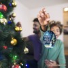 Snowflakes are Kisses from Heaven Christmas Ornament, Snowman in Magical Night Remembrance Gift| OrnamentallyYou - 4 of 4