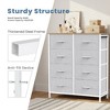 CAVINAS 7-Drawer Tall Dresser for Bedroom, Versatile Fabric Chest of Drawers, Storage Cabinet with Wooden Top for Closet/Entryway/Nursery - 4 of 4