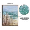 Americanflat Canvas Wall Art Featuring Sand, Ocean, Sky and Tall Grasses with Hand-Painted Accents - Coastal Beach Wall Art - 2 of 4