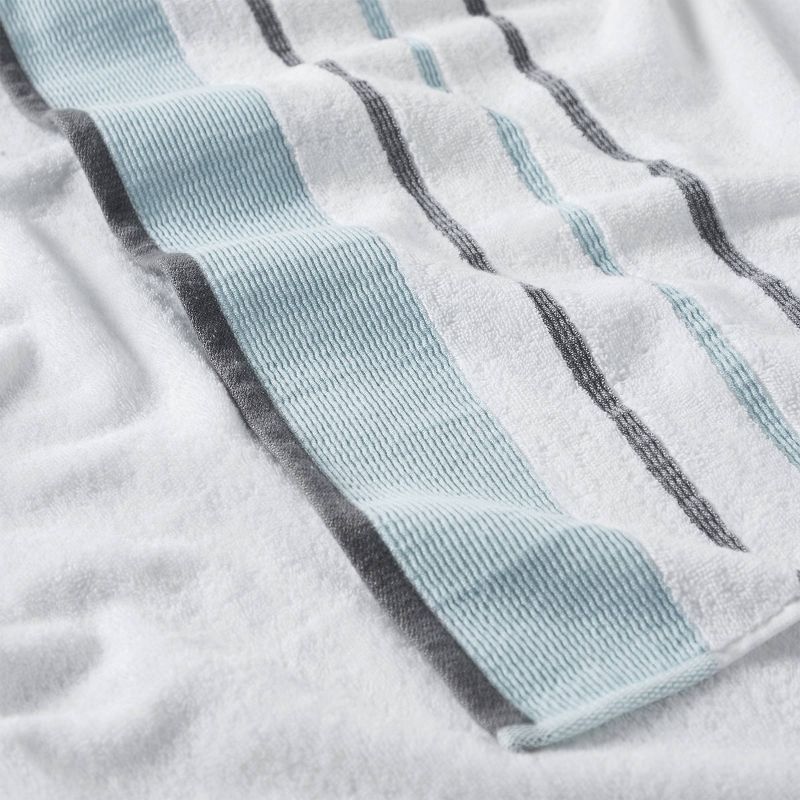 4pc Striped Hand Towel Set - Isla Jade, 2 of 6