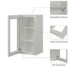 LOVMOR 15"W*12"D*30"H Plywood Kitchen Wall Cabinet without Glass in Shaker Dove - 3 of 4