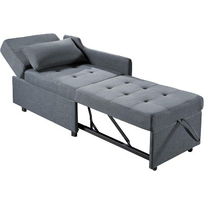 AMERLIFE 3-in-1 Sleeper Sofa Chair with Adjustable Backrest, Foldable Loveseat, Recliner