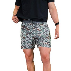 Burlebo Men's Athletic Workout 5.5" Inseam Shorts With Built-in Liner - 1 of 3