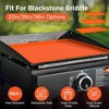 LakeForest"Heavy Duty Silicone Griddle Mat Cover for 36in/28in Blackstone – All-Season BBQ Grill Protector"Orange - 2 of 4