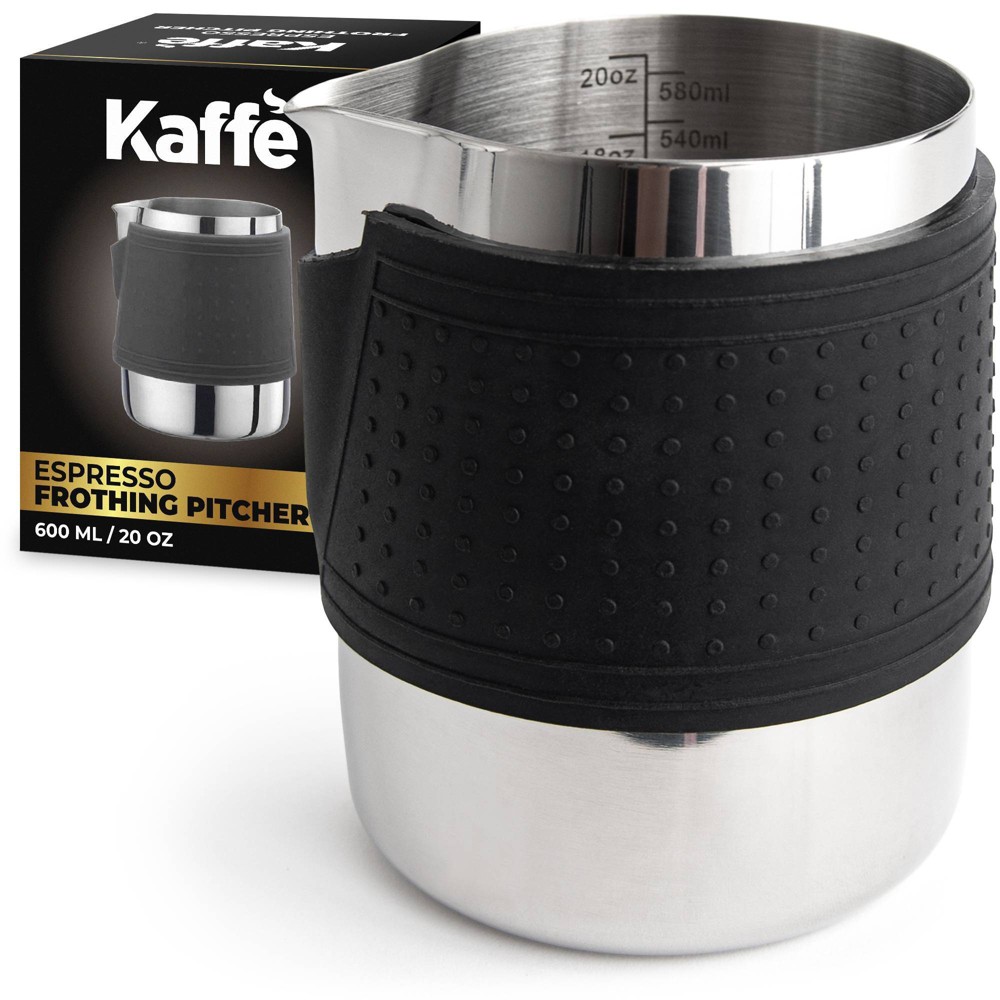 Kaffe 600ml Frothing Pitcher Brushed Stainless Steel