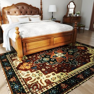 Modern Abstract Living Room Area Rug, Washable Rugs for Bedroom Non Slip, Soft Carpet for Dining Room Home Decor - 1 of 4