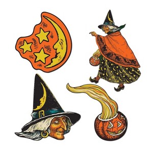 Beistle 6 1/2" - 10 1/2" Halloween Cutouts; 8/Pack 01187 - 1 of 1