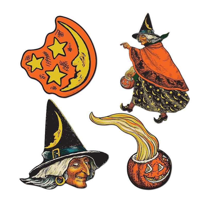 Beistle 6 1/2" - 10 1/2" Halloween Cutouts; 8/Pack 01187, 1 of 2