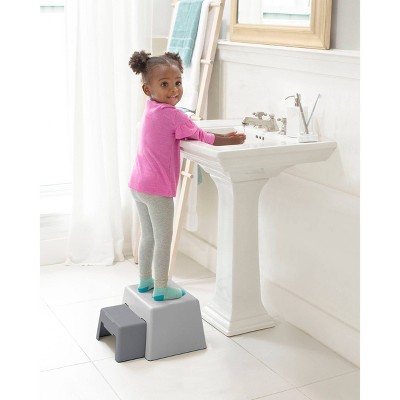 Toddler Independence 2-in-1 Nesting Step Stool in White
