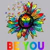 Adult Design By Humans Be You Sunflower Power Fist Pride Rainbow By Legato Tendo Tank Top - 2 of 2