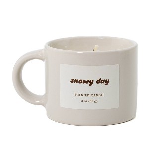 3oz Ceramic Coffee Mug Candle Snowy Day - Bullseye's Playground™ - 1 of 3