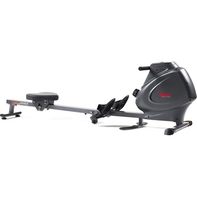 Sunny Health & Fitness Magnetic Rowing Machine w 53.4 Extended Slide Rail,  Smooth Quiet Resistance and Optional Exclusive SunnyFit App