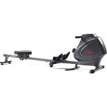 Sunny Health & Fitness Premium Magnetic Rowing Machine Smart Rower with Exclusive SunnyFit App - Gray