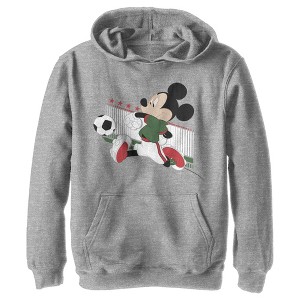 Boy's Disney Mickey Mouse Soccer Mexico Pull Over Hoodie - 1 of 4