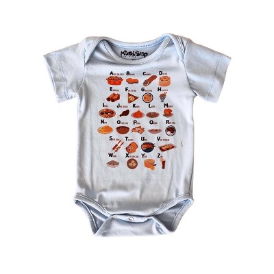 Mixed Up Clothing Baby Alphabet Short Sleeve Bodysuit