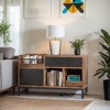 Hommoo 39 inch File Cabinet, Rustic Lateral Filing Cabinet with 2 Drawers - 3 of 4