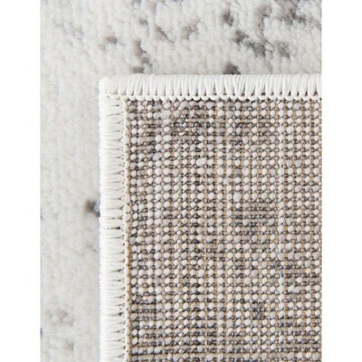 Elegant Gray Tufted Synthetic Area Rug for Indoor Use