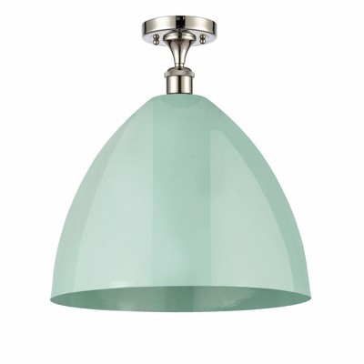 Plymouth Dome - 1 Light Semi-Flush Mount In Industrial Style-18.75 Inches Tall and 16 Inches Wide