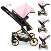 Doll Pram Neo Vario W/ Shoulder Bag, Pink, Black, Gold - 3 of 4